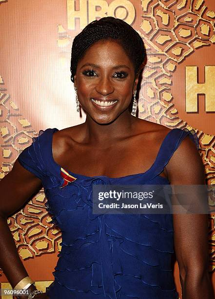 Actress Rutina Wesley attends the official HBO after party for the 67th annual Golden Globe Awards at Circa 55 Restaurant at the Beverly Hilton Hotel...