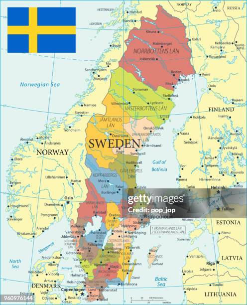 28 - sweden - color2 10 - stockholm map stock illustrations