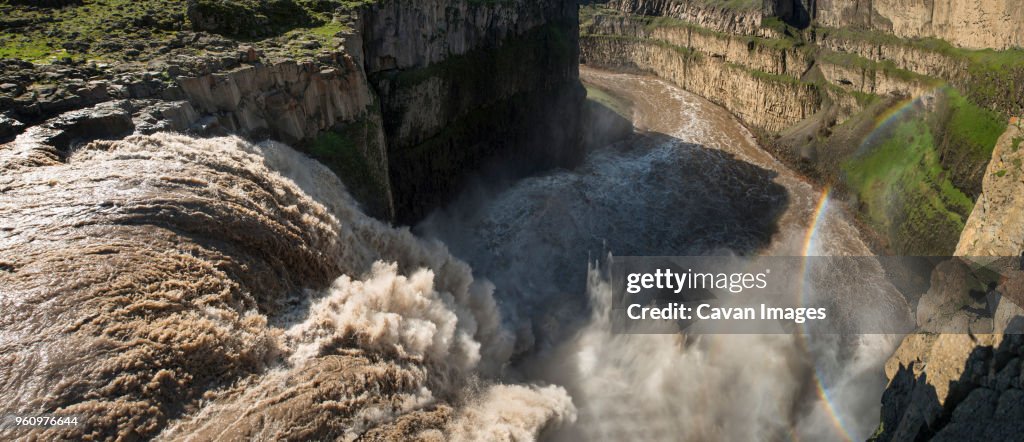 High angle view of Palouse Falls