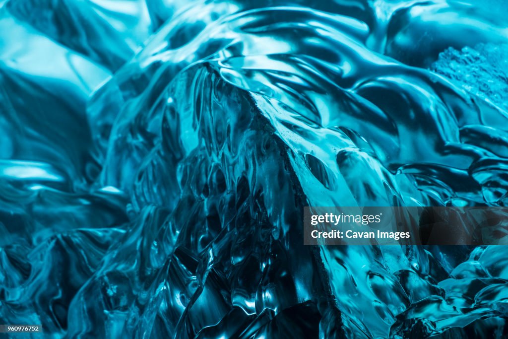 Ice at Mendenhall Glacier cave