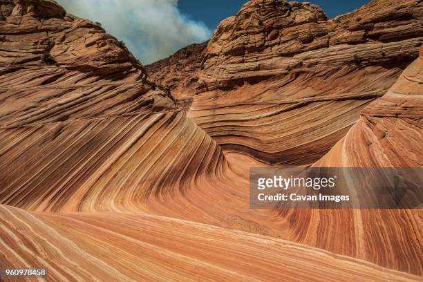 idyllic view of patterns on marble canyon - marble canyon foto e immagini stock