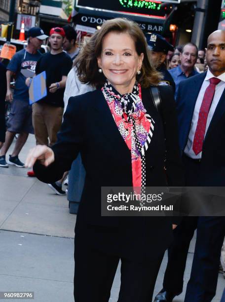 Jessica Walter is seen arriving at "Good Morning America"on May 21, 2018 in New York City.