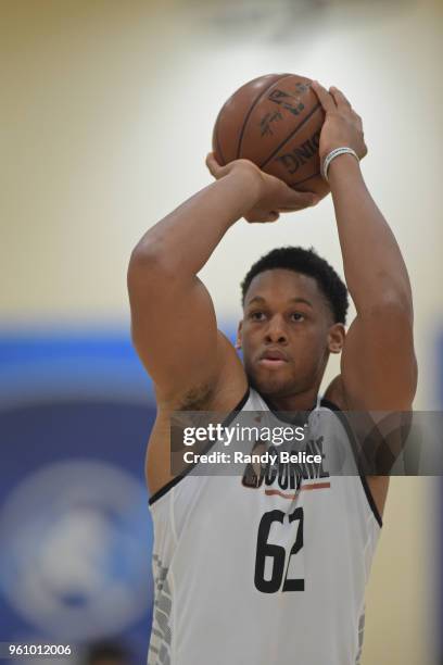 Sagaba Konate shoots the ball during the NBA Draft Combine Day 2 at the Quest Multisport Center on May 18, 2018 in Chicago, Illinois. NOTE TO USER:...