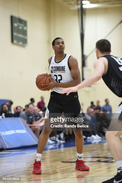 DeAnthony Melton looks to pass the ball during the NBA Draft Combine Day 2 at the Quest Multisport Center on May 18, 2018 in Chicago, Illinois. NOTE...