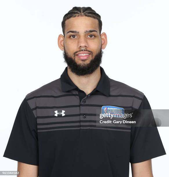 Cody Martin poses for a head shot at the Body Image station for the Medical Evaluation portion of the 2018 NBA Combine powered by Under Armour on May...