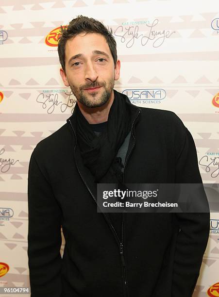 Actor Adrien Brody attends the Kari Feinstein Sundance Style Lounge on January 23, 2010 in Park City, Utah.