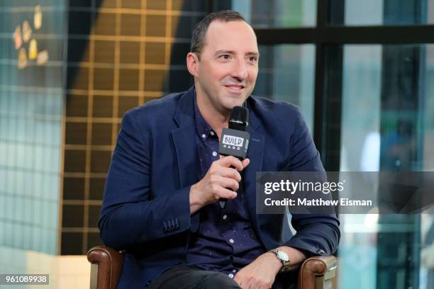 Actor Tony Hale visits BUILD Series to discuss the Netflix series, 'Arrested Development' at Build Studio on May 21, 2018 in New York City.