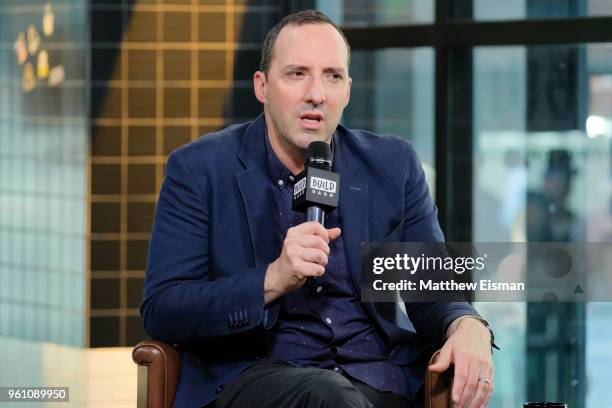 Actor Tony Hale visits BUILD Series to discuss the Netflix series, 'Arrested Development' at Build Studio on May 21, 2018 in New York City.