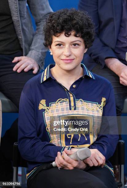 Alia Shawkat takes part in SiriusXM's Town Hall with the cast of Arrested Development hosted by SiriusXM's Jessica Shaw at SiriusXM Studio on May 21,...