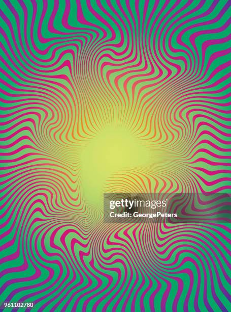 halbton-muster gewellt; wellenlinien - trance stock-grafiken, -clipart, -cartoons und -symbole