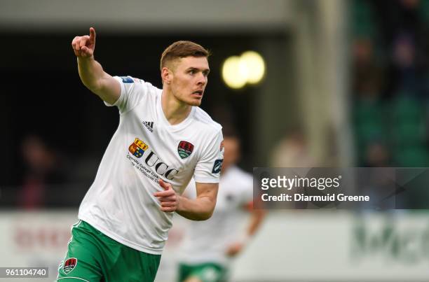 Limerick , Ireland - 21 May 2018; Garry Buckley of Cork City celebrates after scoring his side's first goal during the SSE Airtricity League Premier...