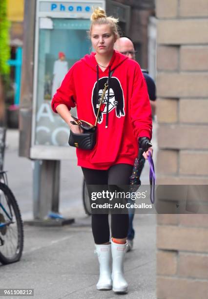 Rachel Hilbert is seen in Soho on May 21, 2018 in New York City.
