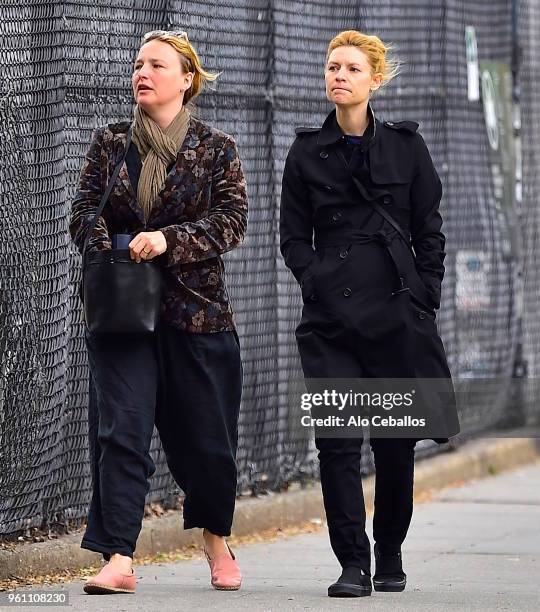 Claire Danes is seen in Soho on May 21, 2018 in New York City.