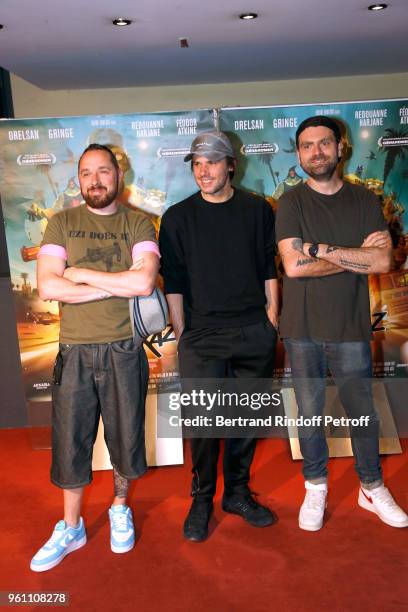 Director of the movie Guillaume "Run" Renard, Voice in the movie; Rapper Orelsan aka Aurelien Cotentin and Co-composer of the sountrack, The Toxic...