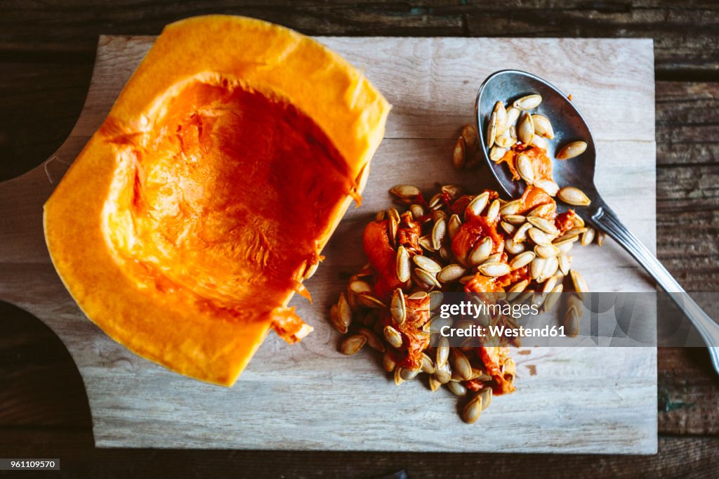 Hollowed pumpkin