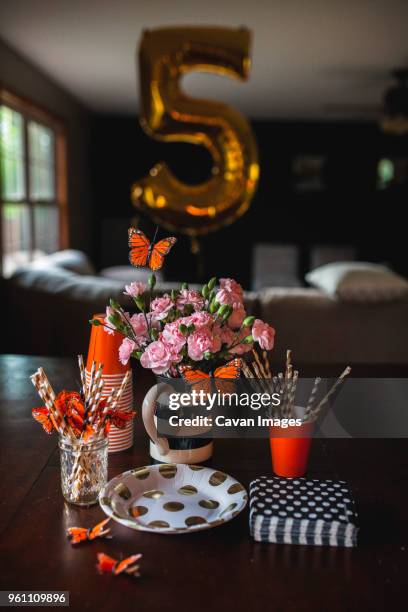 close-up of decoration on table at home - ersatz pitcher stock pictures, royalty-free photos & images