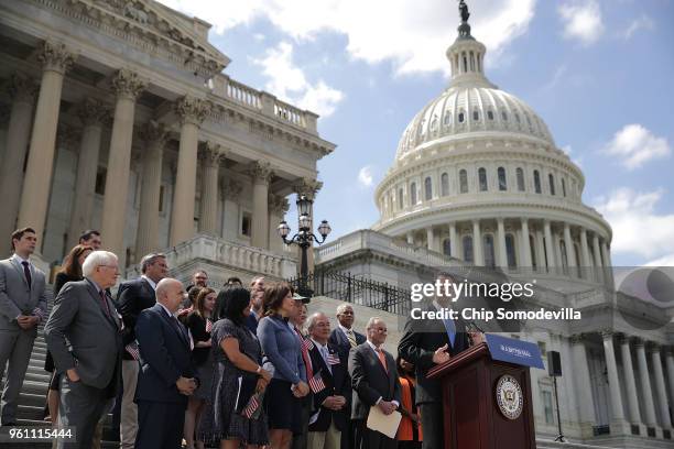 Rep. John Sarbanes , joins a group of fellow Democrats; including House Minority Leader Nancy Pelosi , Senate Minority Leader Chuck Schumer , Sen....