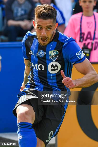 Look on Montreal Impact midfielder Alejandro Silva during the LA Galaxy versus the Montreal Impact game on May 21 at Stade Saputo in Montreal, QC