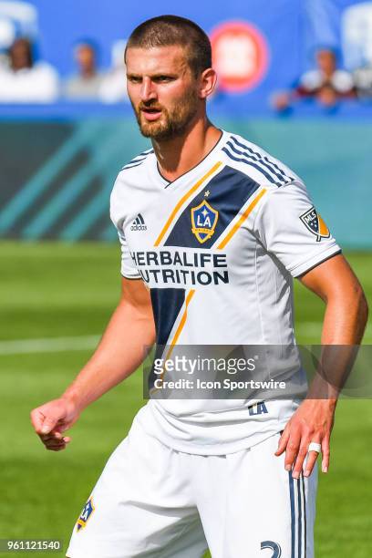 Look on Los Angeles Galaxy midfielder Perry Kitchen during the LA Galaxy versus the Montreal Impact game on May 21 at Stade Saputo in Montreal, QC