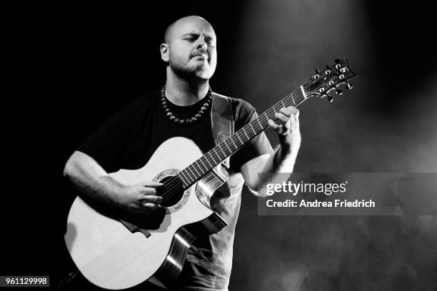 Andy McKee performs live on stage during a concert at Columbia Theater Berlin on May 21, 2018 in Berlin, Germany.