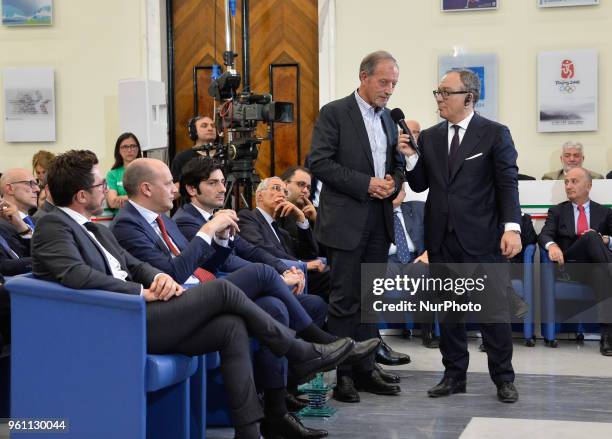 Renzo Ulivieri during the CONI 'Enzo Bearzot Award 2018' on may 21, 2018 in Rome, Italy.