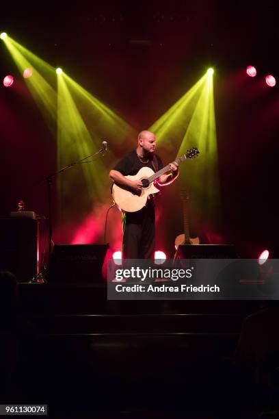 Andy McKee performs live on stage during a concert at Columbia Theater Berlin on May 21, 2018 in Berlin, Germany.