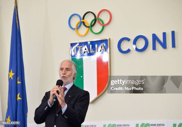 Giovanni Malagò during the CONI 'Enzo Bearzot Award 2018' on may 21, 2018 in Rome, Italy.