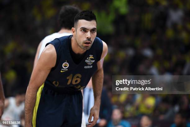 Kostas Sloukas, #16 of Fenerbahce Dogus Istanbul during the 2018 Turkish Airlines EuroLeague F4 Championship Game between Real Madrid v Fenerbahce...