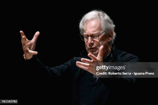 English musician Sir John Eliot Gardiner conducts the English Baroque Soloists and Monteverdi Choir in concert forBologna Festival at Auditorium...