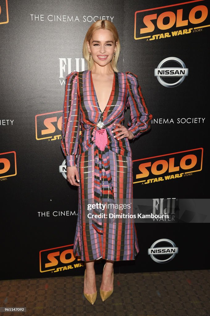 The Cinema Society With Nissan & FIJI Water Host A Screening Of "Solo: A Star Wars Story" - Arrivals