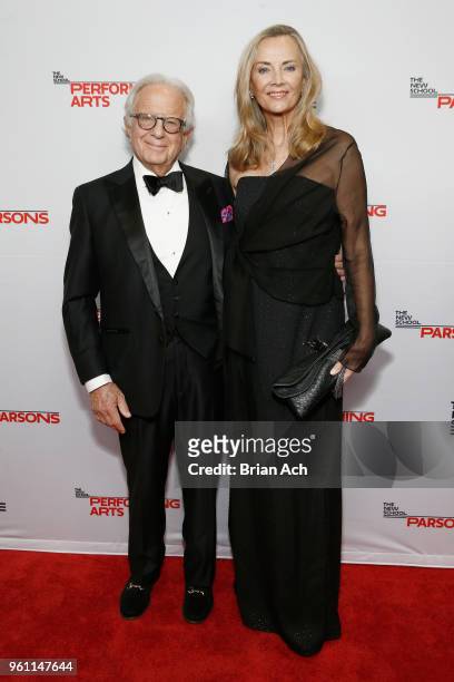 Larry Leeds and Bonnie Pfeifer Evans attend the 70th Annual Parsons Benefit on May 21, 2018 in New York City.