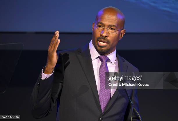 The Dream Corps President & Co-Founder and CNN Host Van Jones speaks onstage at the EMA IMPACT Summit at Montage Beverly Hills on May 21, 2018 in...