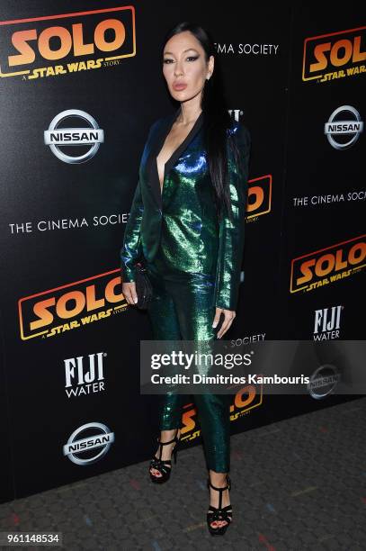 Kea Ho attends a screening of "Solo: A Star Wars Story" hosted by The Cinema Society with Nissan & FIJI Water at SVA Theater on May 21, 2018 in New...