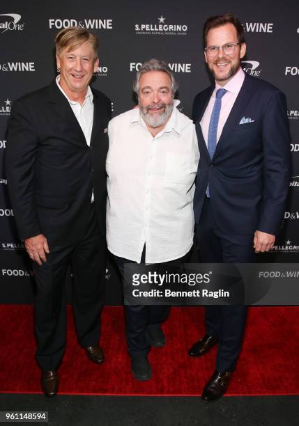 Publisher of FOOD & WINE magazine Tom Bair, restaurateur Drew Nieporent, and editor-in-chief of FOOD & WINE magazine Hunter Lewis attend FOOD &...