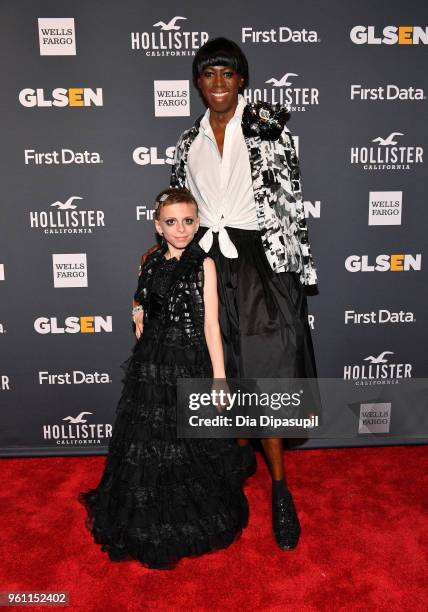 ISupermodel, America's Next Top Model Miss J. Alexander and Drag queen Desmond is Amazing aka Desmond Napoles attend the GLSEN 2018 Respect Awards at...