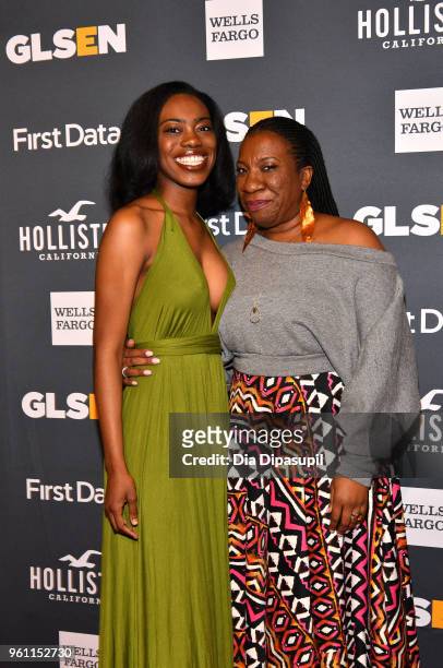 Kaia Burke and Founder, Me Too Movement Tarana Burke attend the GLSEN 2018 Respect Awards at Cipriani 42nd Street on May 21, 2018 in New York City.