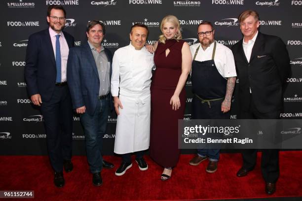 Editor-in-chief of FOOD & WINE Hunter Lewis, Executive Wine Editor at FOOD & WINE Ray Isle, chef Daniel Boulud, FOOD & WINE Restaurant Editor Jordana...