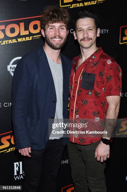Timo Weiland an guest attend a screening of "Solo: A Star Wars Story" hosted by The Cinema Society with Nissan & FIJI Water at SVA Theater on May 21,...