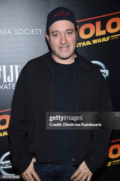 Gregg Bello attends a screening of "Solo: A Star Wars Story" hosted by The Cinema Society with Nissan & FIJI Water at SVA Theater on May 21, 2018 in...