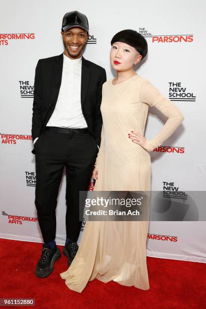 Artist Antwaun Sargent and Jewish Museum digital strategist JiaJia Fei attend the 70th Annual Parsons Benefit on May 21, 2018 in New York City.