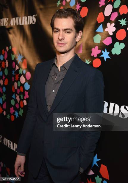 Andrew Garfield attends the The 63rd Annual Obie Awards at Terminal 5 on May 21, 2018 in New York City.