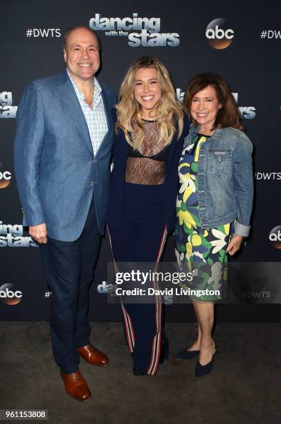 Singer Rachel Platten and parents attend ABC's "Dancing with the Stars: Athletes" Season 26 - Finale on May 21, 2018 in Los Angeles, California.