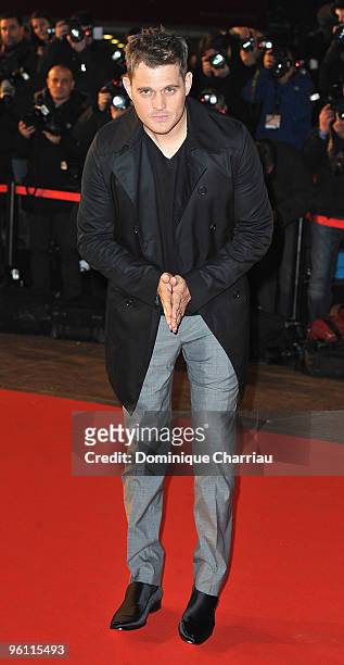 Michael Buble attends the NRJ Music Awards 2010 at Palais des Festivals on January 23, 2010 in Cannes, France.
