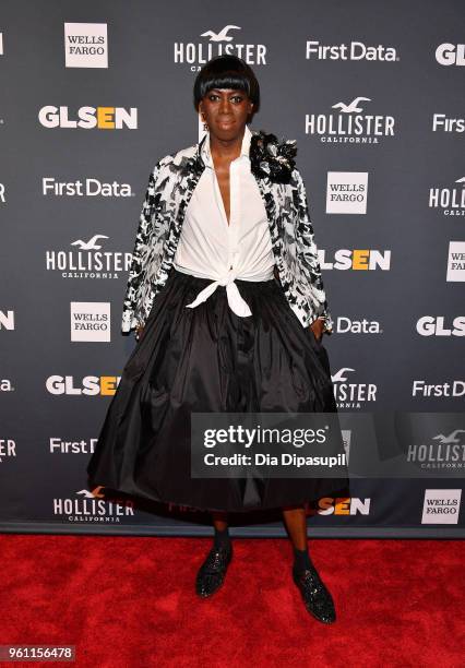 ISupermodel, America's Next Top Model Miss J. Alexander attends the GLSEN 2018 Respect Awards at Cipriani 42nd Street on May 21, 2018 in New York...