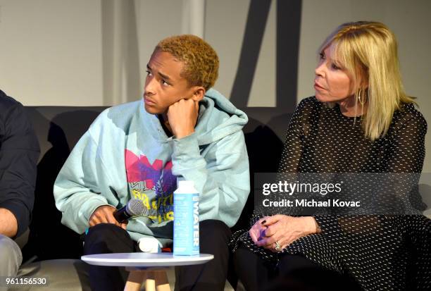 Jaden Smith and EMA President & CEO Debbie Levin attend the EMA IMPACT Summit at Montage Beverly Hills on May 21, 2018 in Beverly Hills, California.