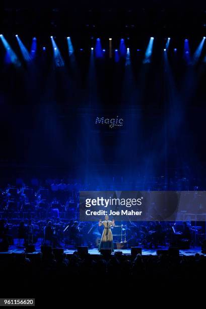 Josie Walker sings 'He's my boy' at 'Magic At The Musicals' concert, held at Royal Albert Hall on May 21, 2018 in London, England.