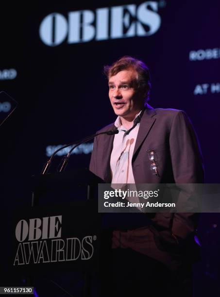 Robert Sean Leonard on stage at the The 63rd Annual Obie Awards at Terminal 5 on May 21, 2018 in New York City.