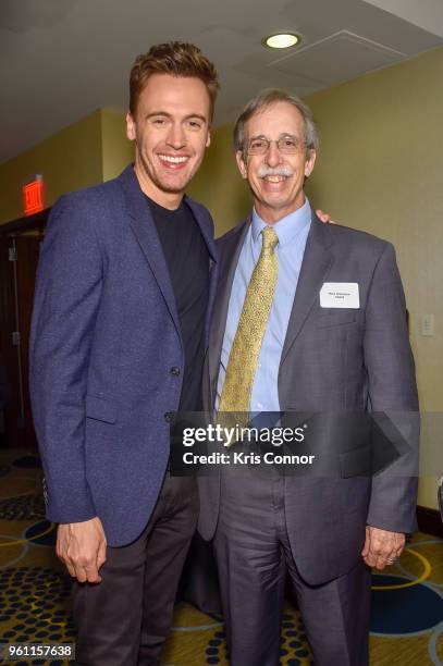 Actor Erich Bergen and Mike Blakeslee attend the "NAMM Music Education Advocacy Fly-In Keynote: Charlie Sykes" event at the Hyatt Regency on Capital...