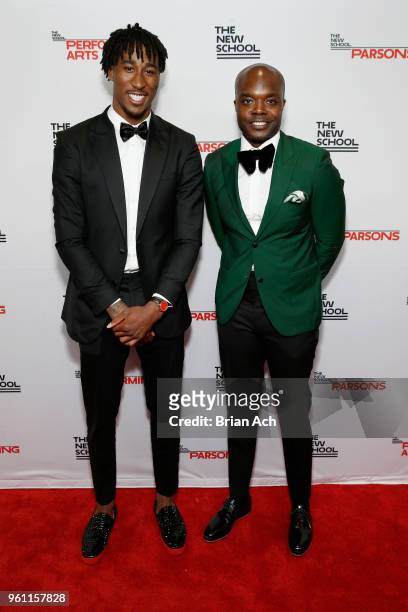 Athlete Rondae Hollis-Jefferson and Good Counsel Agency founder Rudy Cline-Thomas attend the 70th Annual Parsons Benefit on May 21, 2018 in New York...