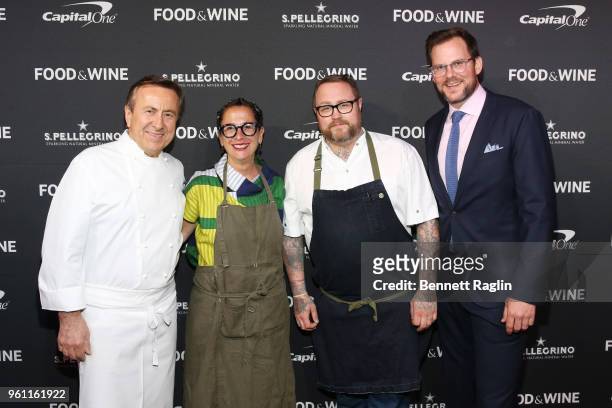 Chefs Daniel Boulud, Nancy Silverton, Jamie Bissonnette, and editor-in-chief of FOOD & WINE Hunter Lewis attend FOOD & WINE's 2018 Best New Chefs...